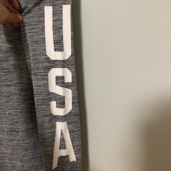 Team Apparel Gray Long Sleeve Tee with Flag Design - Picture 9 of 9